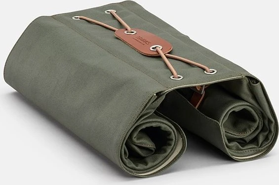 Brooks Sakwy BROOKS BRICK LANE PANNIERS, Šalavijų žalia/Medaus, Talpa 2x15L, Tvirtinimas ant dirželių, Rūdyta oda (NAUJIENA)