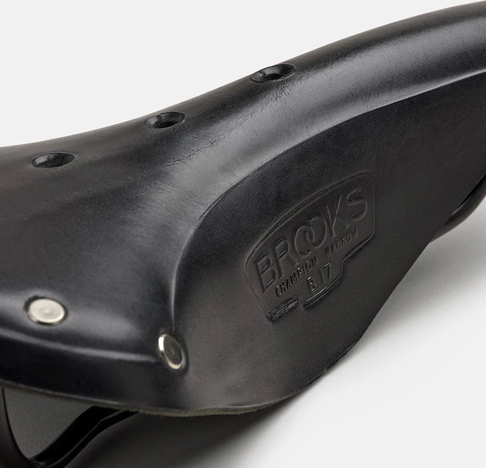 Dviračio balnas Brooks Leder B17 Narrow juodas