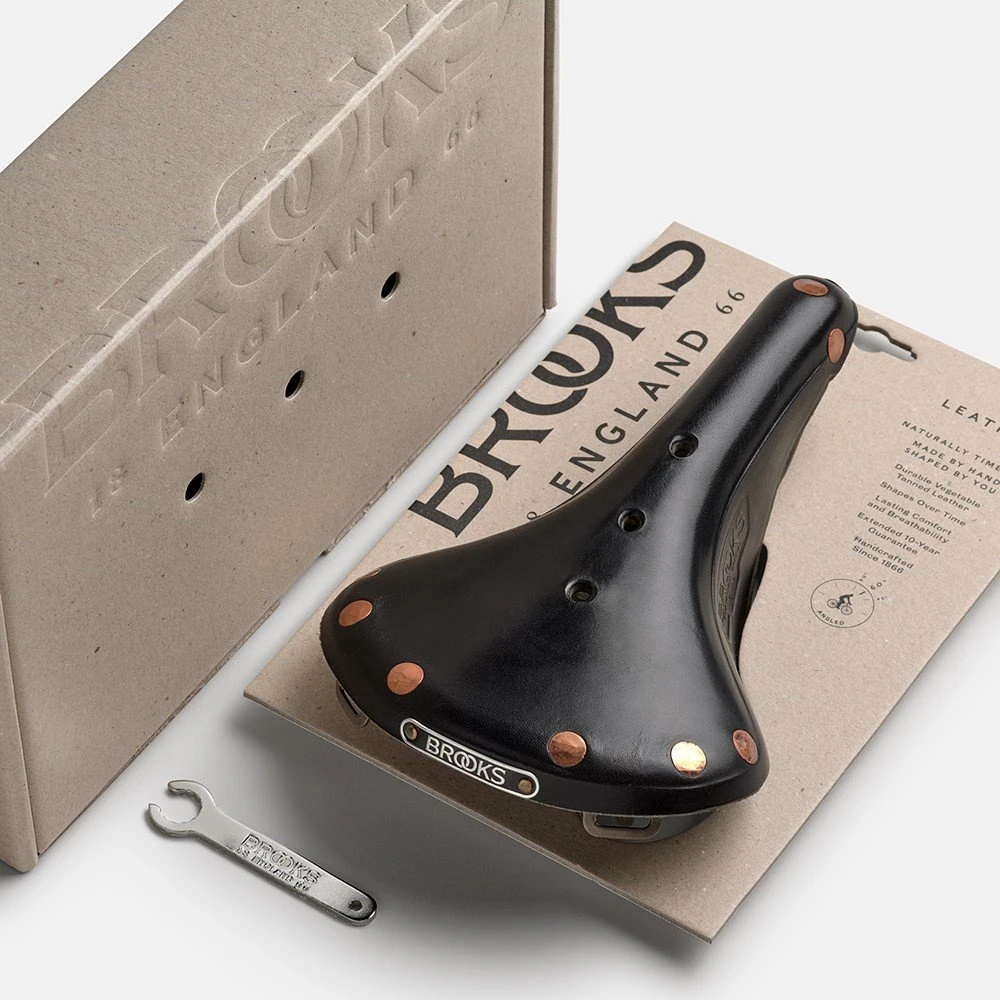 Dviračio balnas Brooks B17 SPECIAL TITANIUM juodas