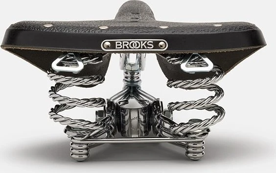 Brooks Siodełko BROOKS B33, Juoda, Plieniniai lankeliai, Svoris 1600 g, Linija Leather (NEW)