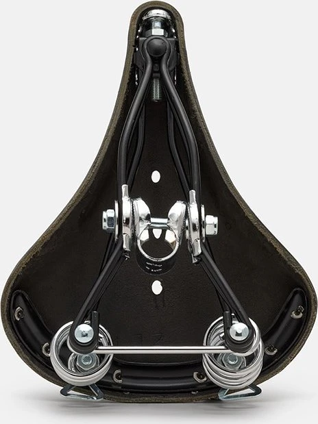 Dviračio balnas Brooks B 66 juodas 205x100mm