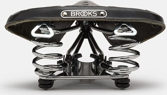 Dviračio balnas Brooks B 66 juodas 205x100mm