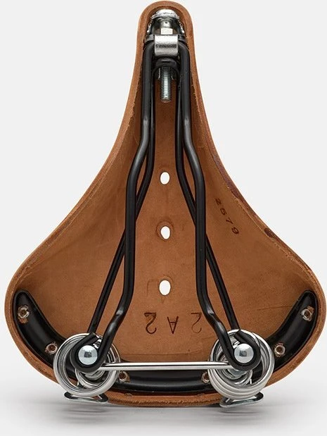 Dviračio balnas Brooks B 67 rudas 205x73mm