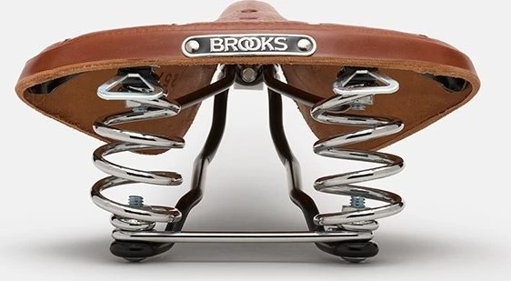 Dviračio balnas Brooks B 67 rudas 205x73mm