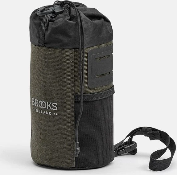 Brooks Vairaračio krepšys BROOKS SCAPE FEED POUCH, purvo žalia, talpa 1 l, tvirtinimas dirželiais, vandeniui atsparus (NAUJAS)