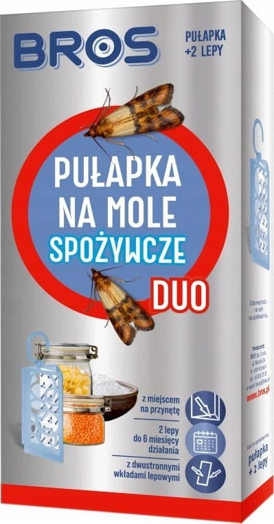 Bros Maistinių kandžių gaudyklė DUO + 2 įdėklai Efektyvus