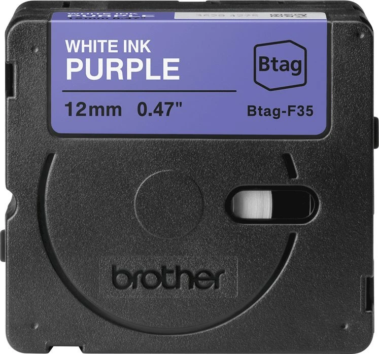 Brother BTAG-F35 | Baltas on Violetinė | Btag