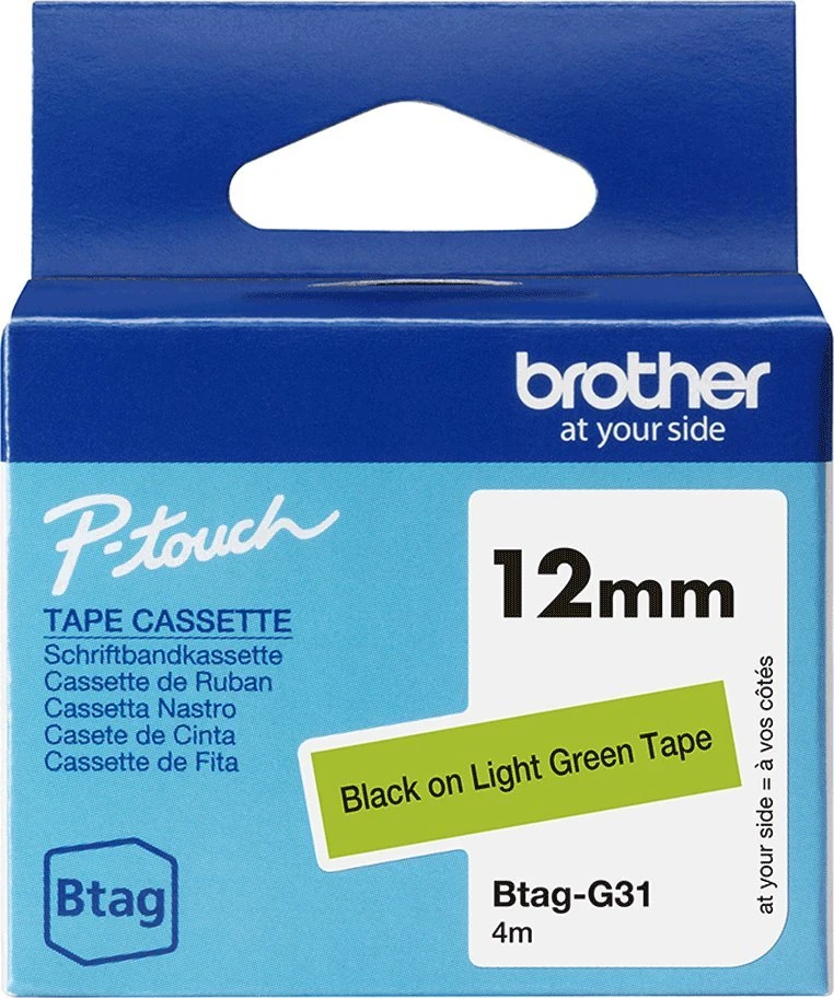 Brother BTAG-G31 | Juodas on Light Žalias | Btag