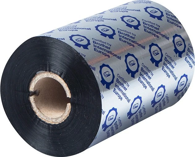 BROTHER STANDARD WAX Juodas 110MMX450M RIBBON (PK OF 8)