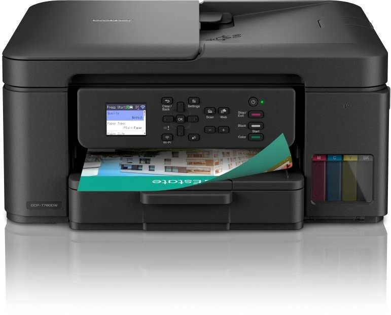 Brother | Wireless Spausdintuvas with ADF | DCP-T780DW | Inkjet | Spalvotas | 3-in-1 | A4 | Wi-Fi | Juodas
