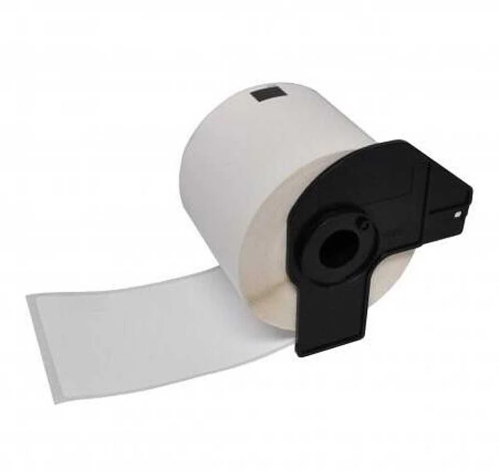Juodų raidžių baltame fone etikečių ritinėlis Brother DK-11241, 102 mm x 152 mm