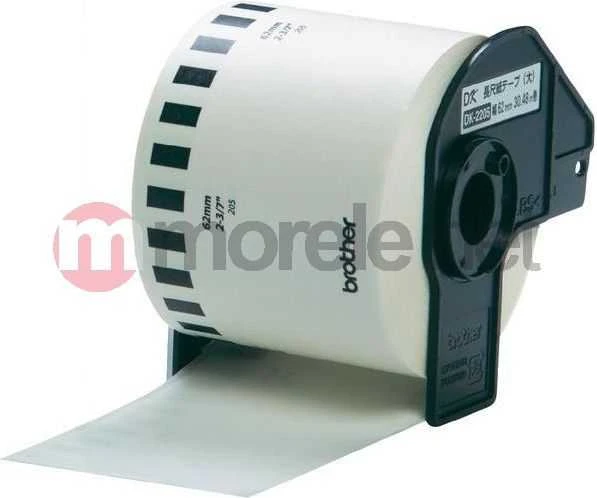 Brother Brolis | DK-22205 ištisinio ilgio popierinė etiketė | Baltas | DK | 30,5 m