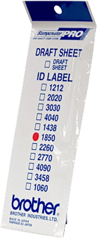 Brother ID1850, 79 x 191 x 1 mm, 22 g, 18 x 50 mm, 25 g, 50 vnt., 5 vnt.