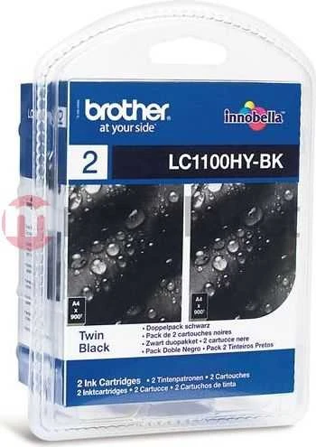 Brother rašalo rinkinys originalių kasečių [2x BK] (LC1100BKBP2)