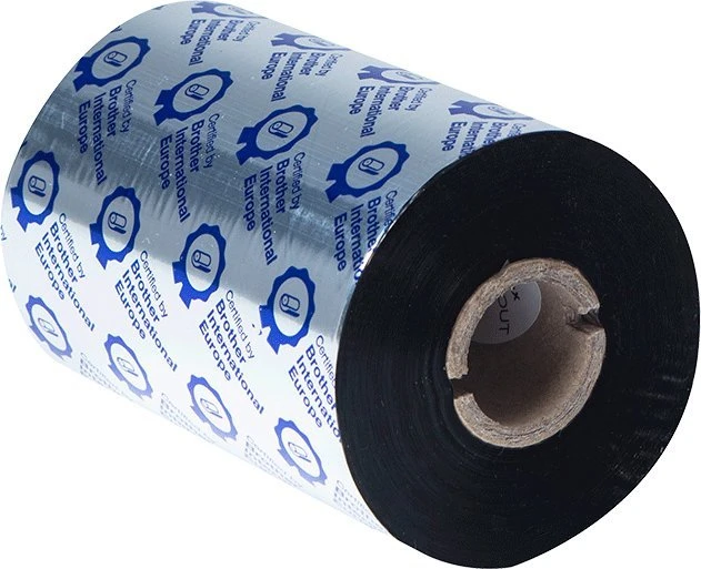 BROTHER STANDARD WAX/RESIN Juodas 110MM X 450M RIBBON (PK OF 8)