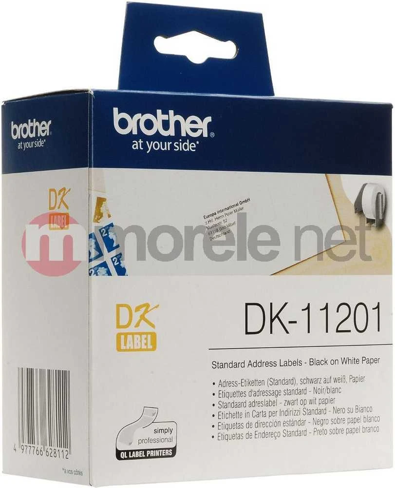 Brother DK-11201 juosta (juoda ant balto)