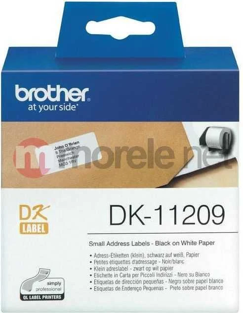 Brother DK-11209 juosta (juoda ant balto)