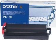 Brother PC-70 fakso reikmuo 140 puslapiai Juoda Fakso kasetė + juosta 1 vnt
