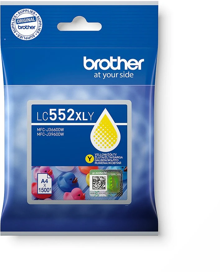 Brother LC 552XLY geltona rašalo kasetė
