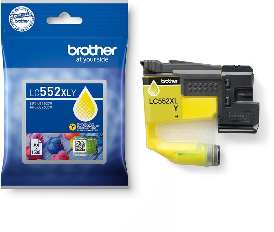 Brother LC 552XLY geltona rašalo kasetė