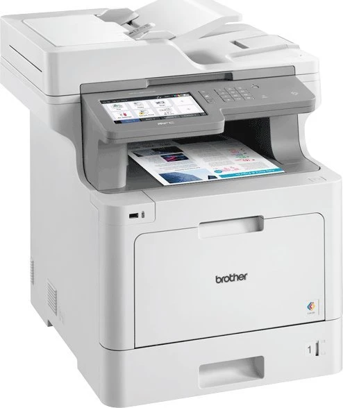 Spausdintuvas BROTHER MFC-L9570CDW SPALVOTAS LAZERINIS AIO SIUZINYNAS, ADF, DVIPUSIS spausdinimas, LAN-1GBE, WIFI, NFC, 1GB, 31 P./MIN.