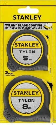 Matavimo ruletė Stanley STHT0-74260; 5m + 8m; 2 vnt.