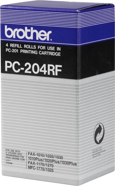 Brother originali fakso folija PC204RF, 4*420 puslapių, Brother Fax 1010, 1030, 1170, 1270, 1770, MFC-1025