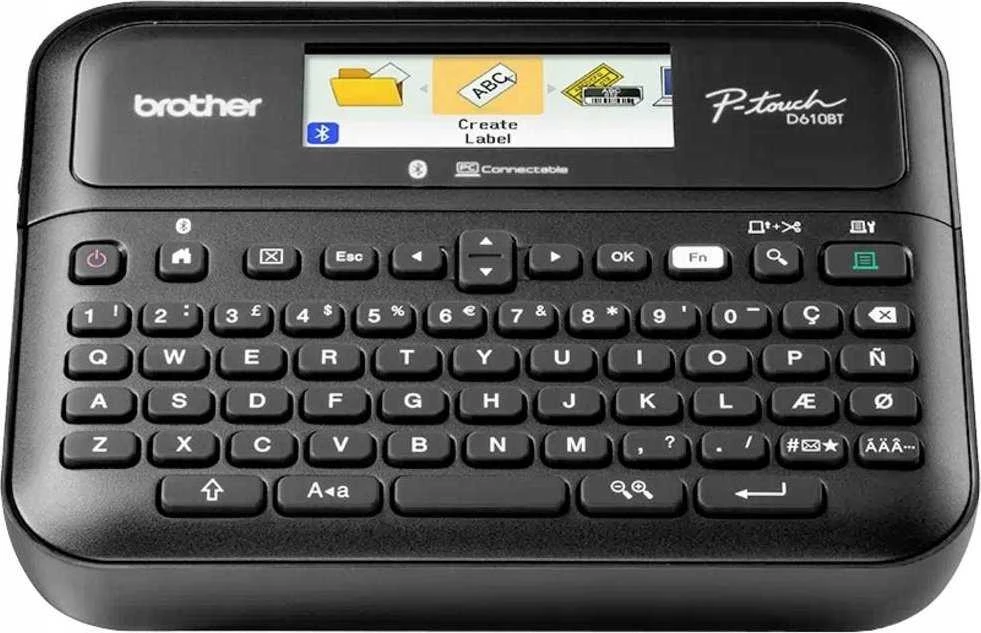 Spausdintuvas Brother P-TOUCH D610BTVP IKI 14 MM USB - SU ADAPTERIU / DĖKLU / LAIDU / JUOSTELE.