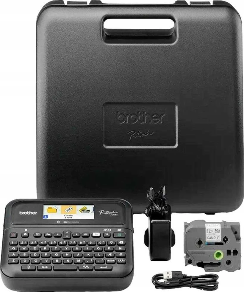 Spausdintuvas Brother P-TOUCH D610BTVP IKI 14 MM USB - SU ADAPTERIU / DĖKLU / LAIDU / JUOSTELE.