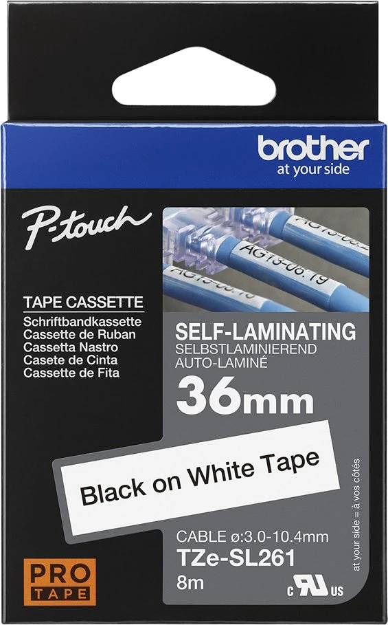 Brother Spausdintuvo juosta Juoda (TZE-SL261)