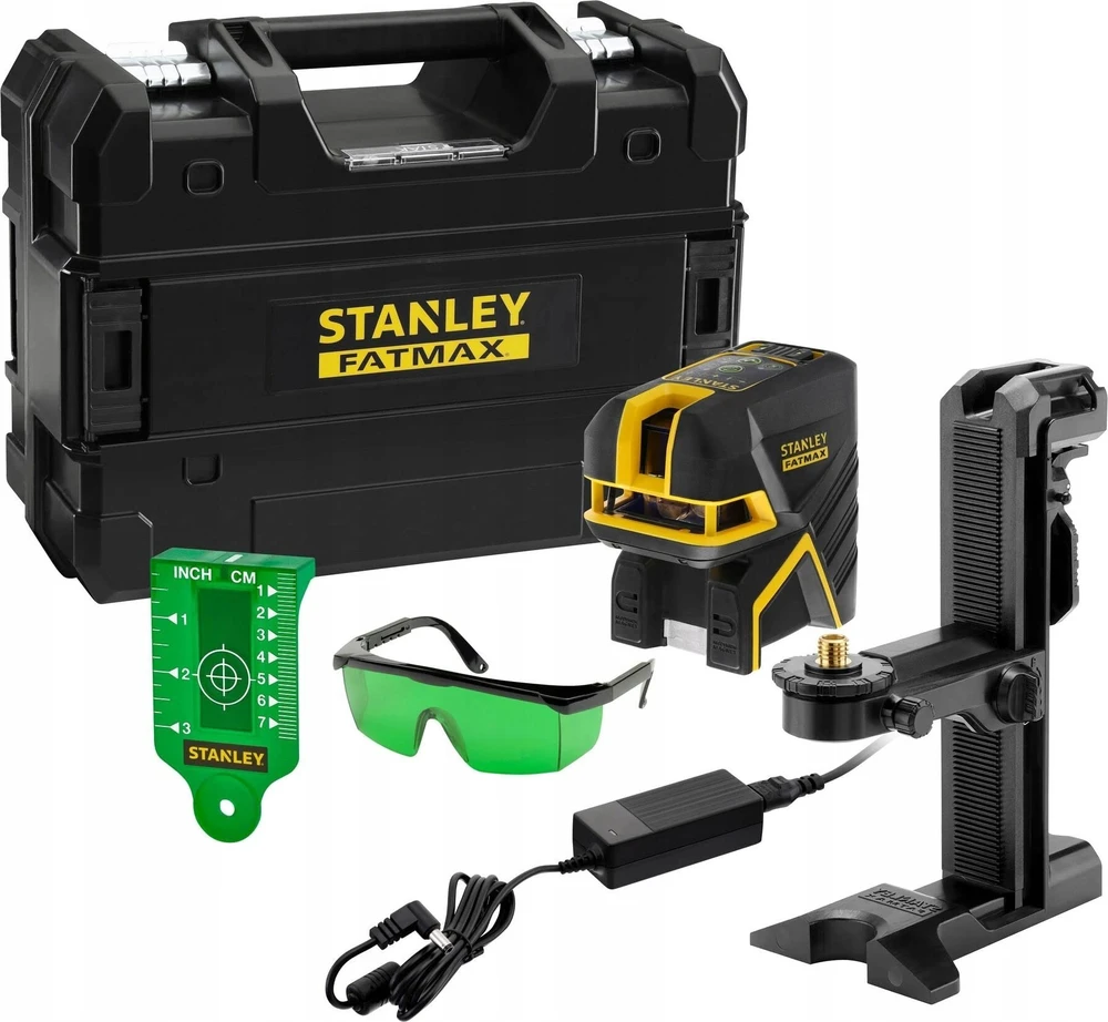 Stanley Brother ST.FATMAX CROSS LASER +5 POINT Žalias Li-ION 30m