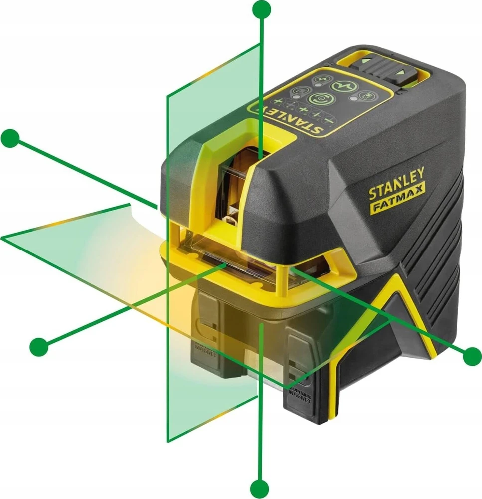 Stanley Brother ST.FATMAX CROSS LASER +5 POINT Žalias Li-ION 30m