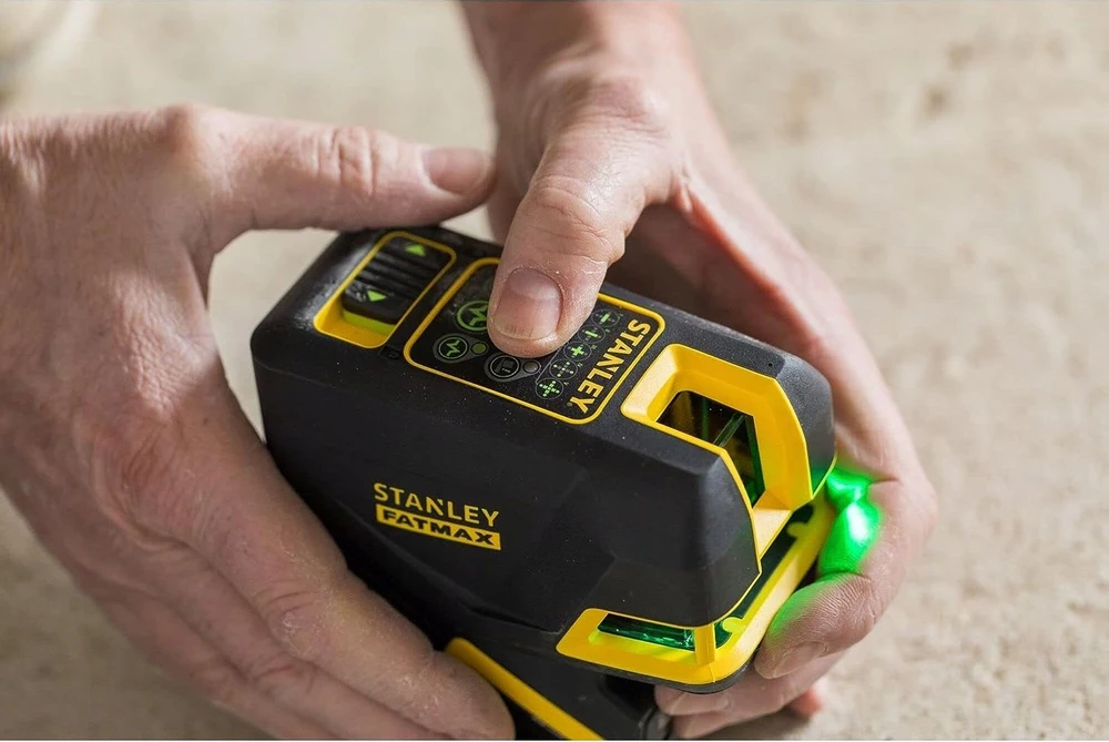 Stanley Brother ST.FATMAX CROSS LASER +5 POINT Žalias Li-ION 30m
