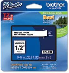 Brother Brolis | TZE-151 laminuota juosta | Juodas ant Clear | TZe | 8 m | 2,4 cm