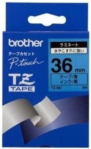 Brother TZe-561 etikečių juostelė Juoda ant mėlynos