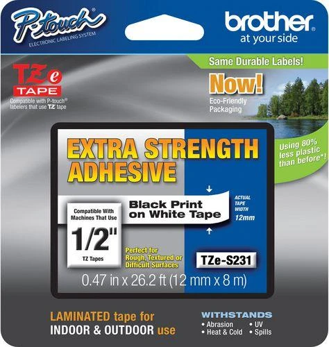 Brother Brolis tasma TZ-231 (juodas ant balto)