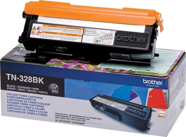 BROTHER TN-328BK TONERIS S.HIGH BLK 6000P