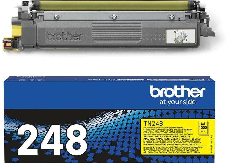Brother TN-248Y, 1000 puslapių, geltona, 1 vnt.