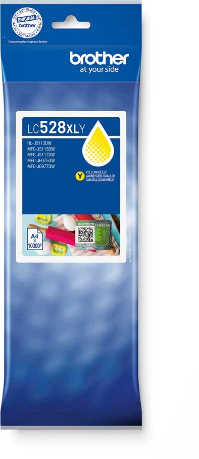 Brother LC528XLY Geltona Ultra High Yield Inkjet Cartridge | Brother