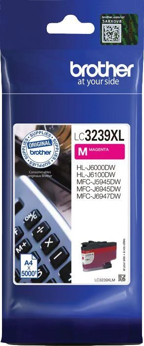 BROTHER LC3239XLM TONERIS HIGH MAGENTA 5000