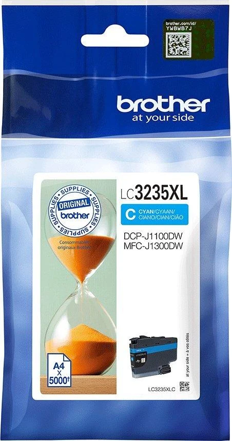 BROTHER LC-3235XLC itin didelės talpos žydro spalvos rašalo kasetė, 5000 psl.
