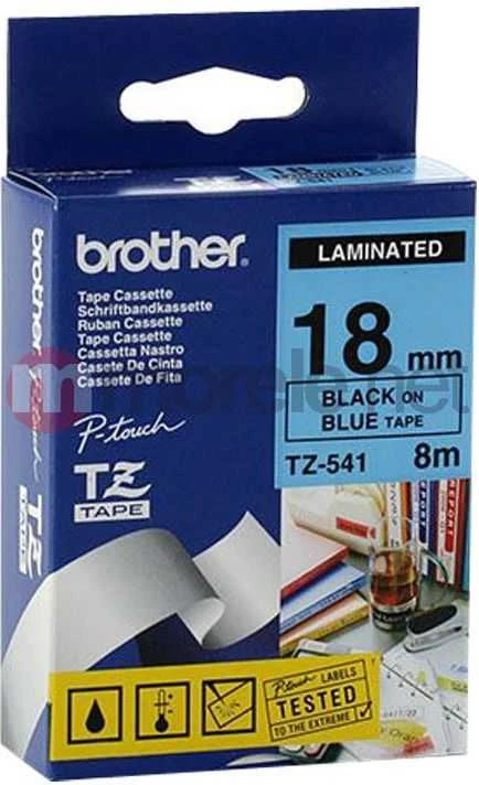 Brother TZ-541 juosta (juoda mėlyna)