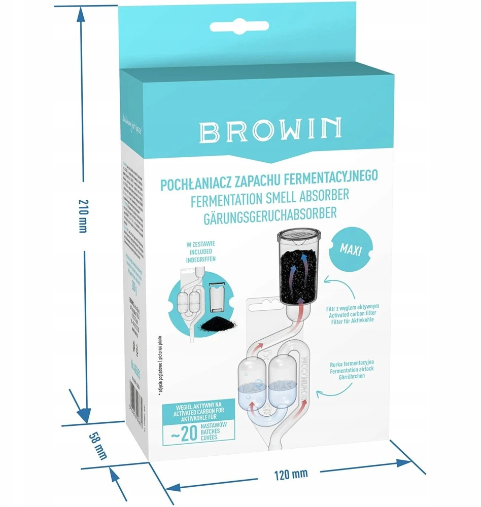 Browin Fermentacijos vamzdelis 405653, skaidri