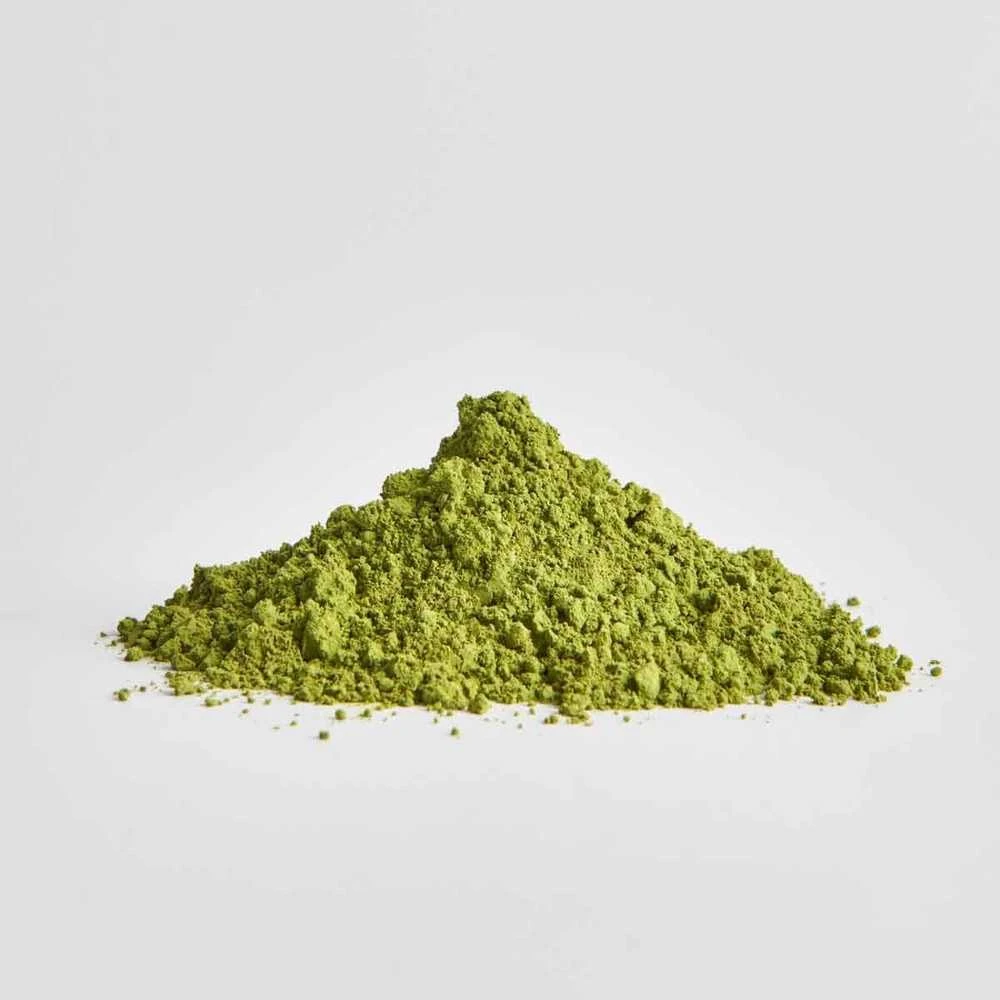 Matcha miltelių krūvelė