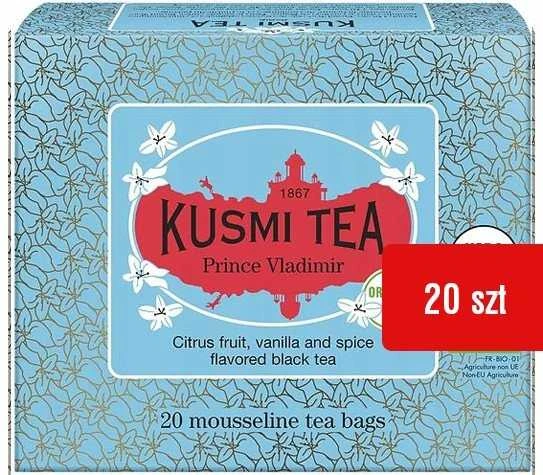 Organic juodas tea Kusmi Tea Prince Volodymyr – 20 muslin tea bags