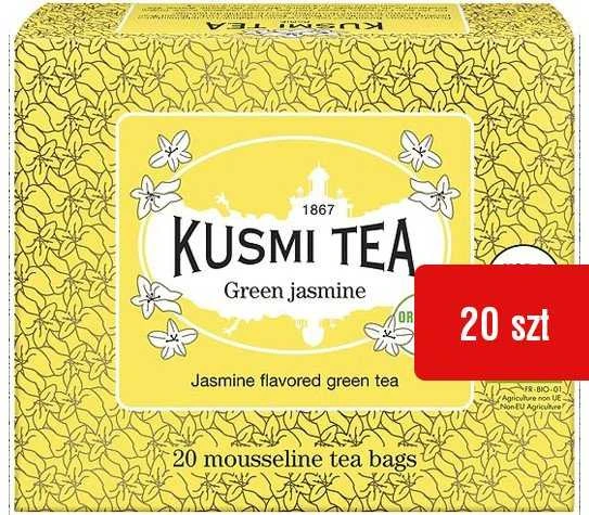Kusmi Tea Jasmine žalioji arbata su 20 maišelių pakuote