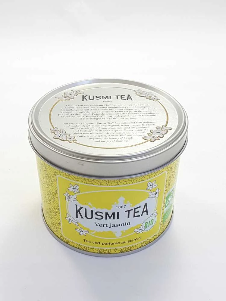 Organic žalias tea Kusmi Tea Žalias Jasmine, 90 g (in a metal tin)