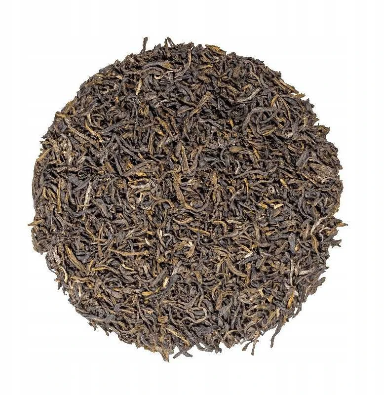 Kusmi Tea Žalias Jasmine: birių arbatos lapelių tekstūra