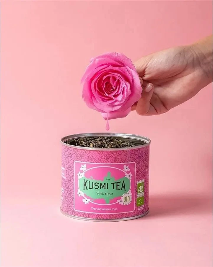 Brown House Tea Kusmi Tea - Žalias Rose - Loose Tea BIO 100 g