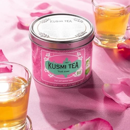 Brown House Tea Kusmi Tea - Žalias Rose - Loose Tea BIO 100 g